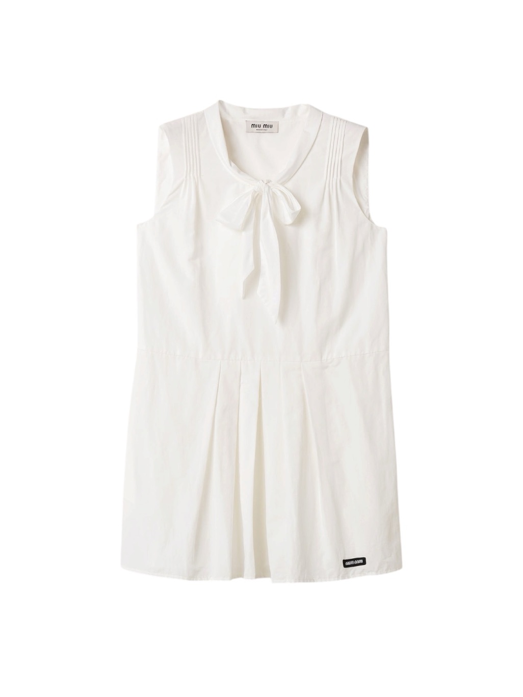 Miu Miu Slubbed Poplin Dress It36